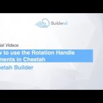 Builderall Toolbox Tips How to use the Rotation Handle Elements in Cheetah