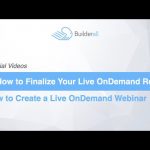 Builderall Toolbox Tips 5  How to Finalize Your Live OnDemand Room