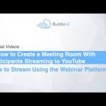 Builderall Toolbox Tips 8  How to Create a Meeting Room with participants streaming to YouTube