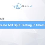 Builderall Toolbox Tips How to Create A/B Split Testing in Cheetah