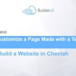 Builderall Toolbox Tips How to Customize a Page Made with a Template In Cheetah
