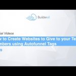 Builderall Toolbox Tips How to Create Websites to Give to your Team Members using Autofunnel Tags
